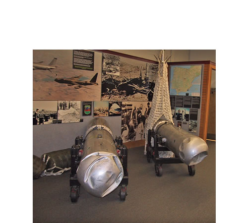 Dos bombas de Palomares en el National Atomic Museum de Albuquerque, Nuevo México.